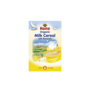HOLLE ORGANIC MILK CEREAL WITH BANANA 6M+ *250G