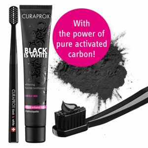 Alternative view of CURAPROX BLACK IS WHITE SET DENTIF+SPAZZ 5460