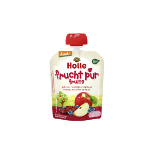 HOLLE POUCH APPLE WITH BLUEBERRY AND DATE 6M+ 90G