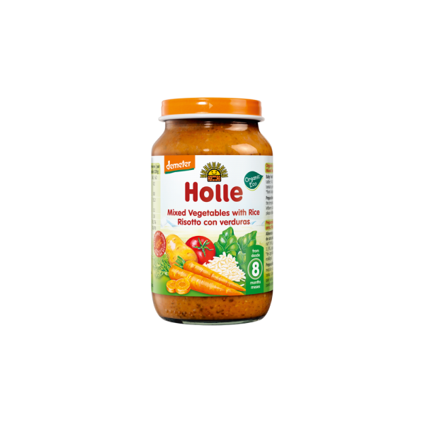 HOLLE MIXED VEGETABLES WITH RICE 8M + 220G