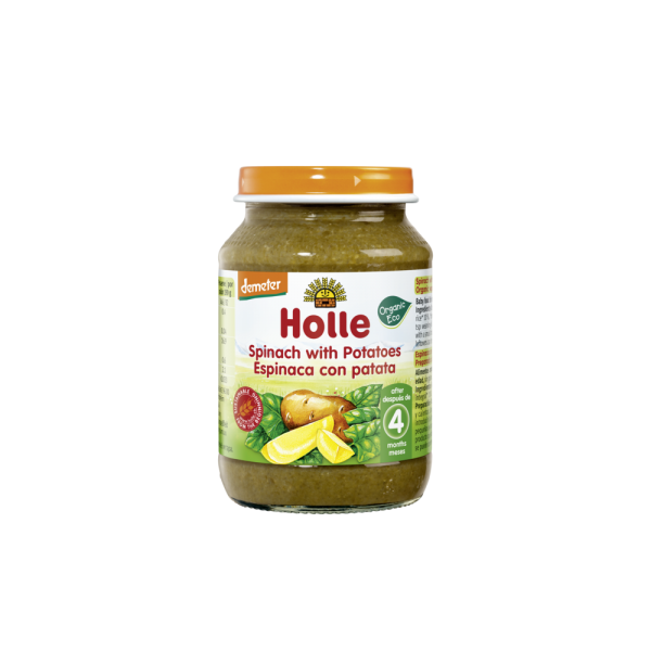HOLLE SPINACH WITH POTATOES 4M+ 190 G