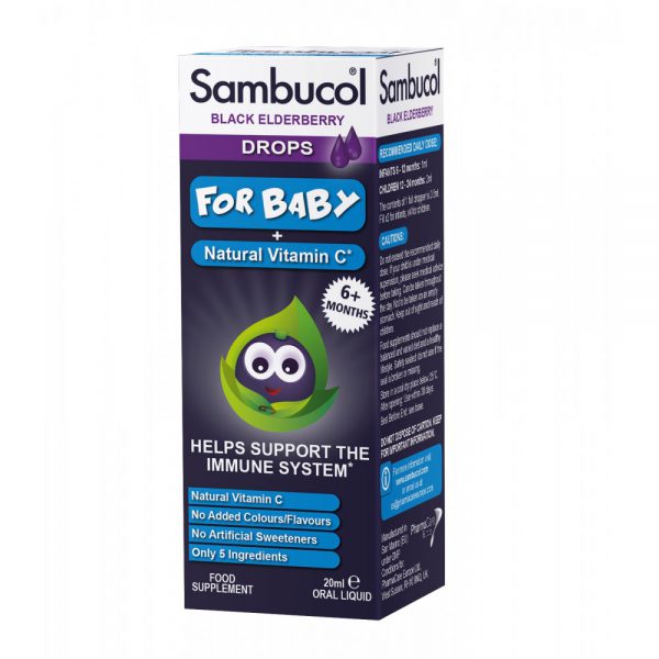 SAMBUCOL DROPS BABY 6M+ 20ML