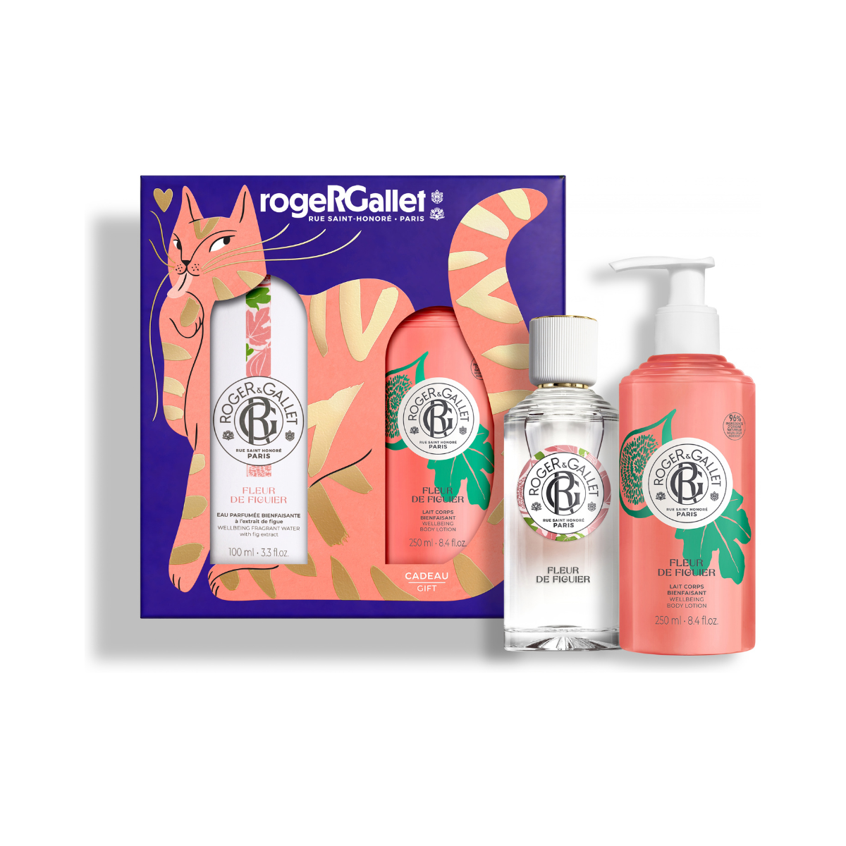 ROGER&GALLET SET XMAS FLEUR DE FIGUIER FRAGRANT WATER 100ML+BODY LOTION 250ML - set promocional