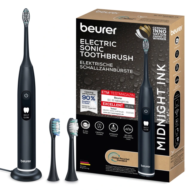 BEURER SC50 MIDNIGHT INK ELECTRIC TOOTHBRUSH