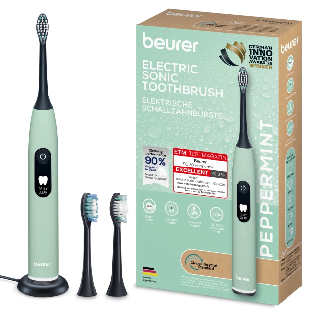 BEURER SC50 PEPPERMINT ELECTRIC TOOTHBRUSH
